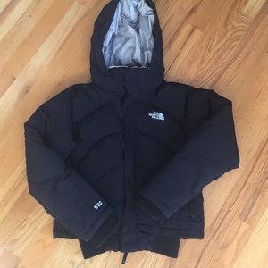 North Face 550 down ski coat with hood